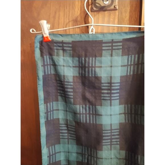 Vintage Cecilia Jones Black Watch Scarf 26” X 26” Made In Italy lightweight - Picture 7 of 12